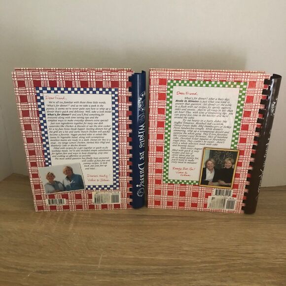 Gooseberry Patch Cookbooks Spiral Lot of 2 Meals in Minutes What’s For Dinner? - Picture 2 of 4